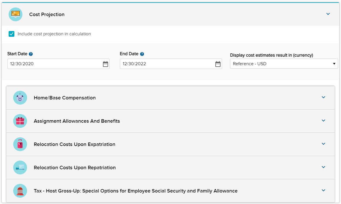 Cost Projection Calculator for International Assignments | Mercer